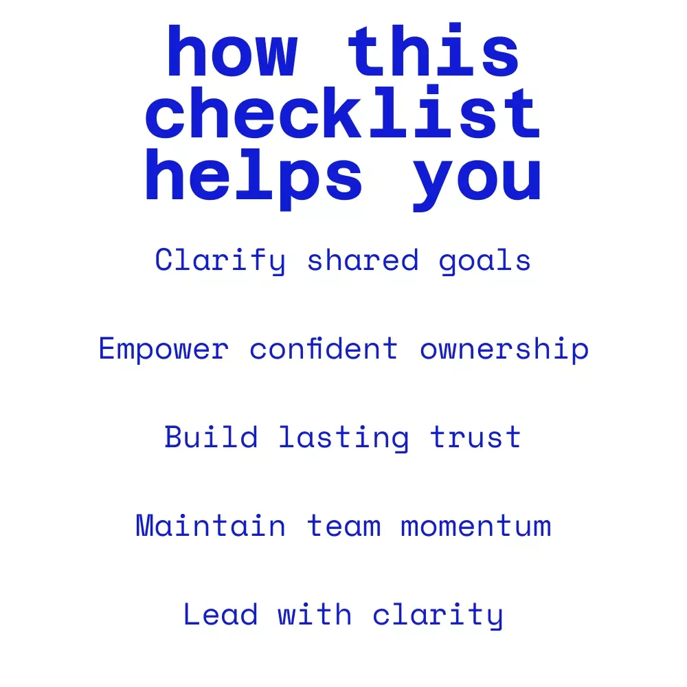 Checklist: Lead Like a Legend — Your Action Plan for Shared Success | Digital Leadership Checklist on How to lead others toward shared success, Team Alignment & Momentum
