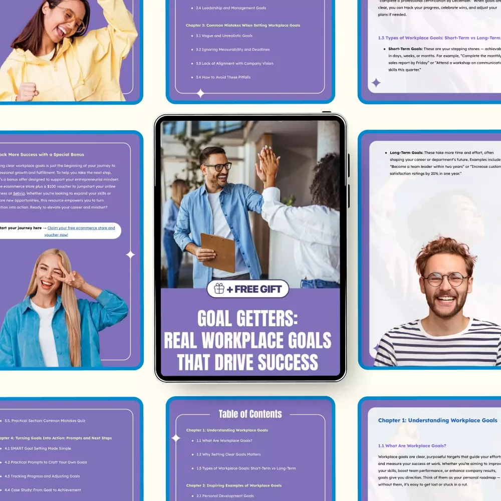Goal Getters: Real Workplace Goals That Drive Success | Practical Workplace Goals Examples Guide