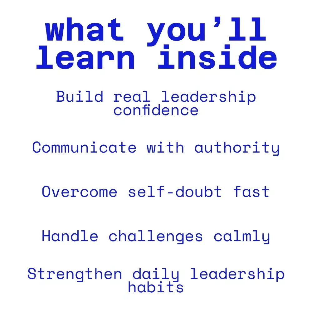 Lead with Confidence: Unlock Your Inner Leader and Own the Room | Leadership Confidence Guide On How To Improve Self Confidence In Leadership