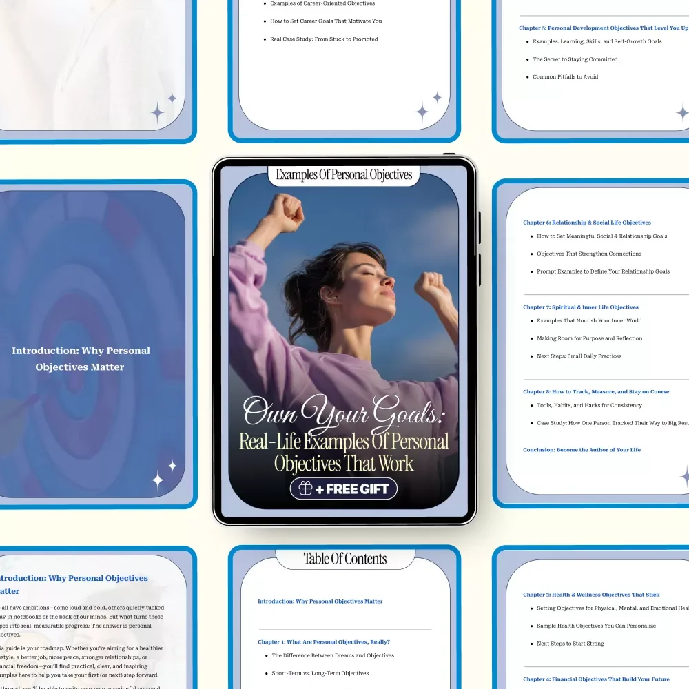 Own Your Goals: Real-Life Examples of Personal Objectives That Work | Life, Career & Growth eBook