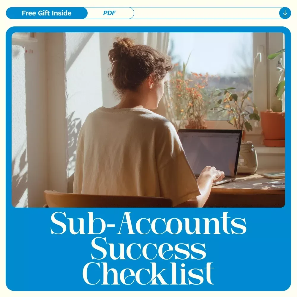 Sub-Accounts Success Checklist: Organize, Optimize, and Achieve Your Goals - Digital Download