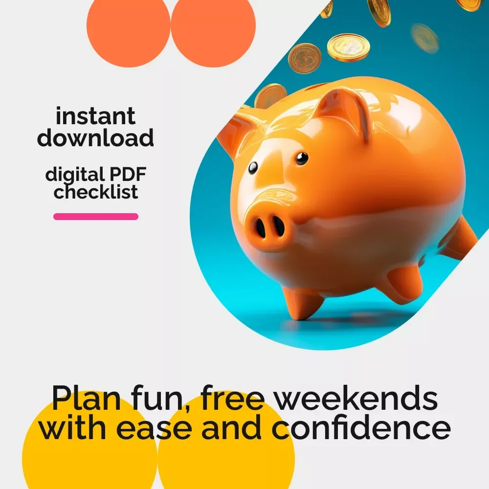 The Weekend Planner: Free Fun Checklist | Simple Guide on how to plan free weekend activities for Families & Couples