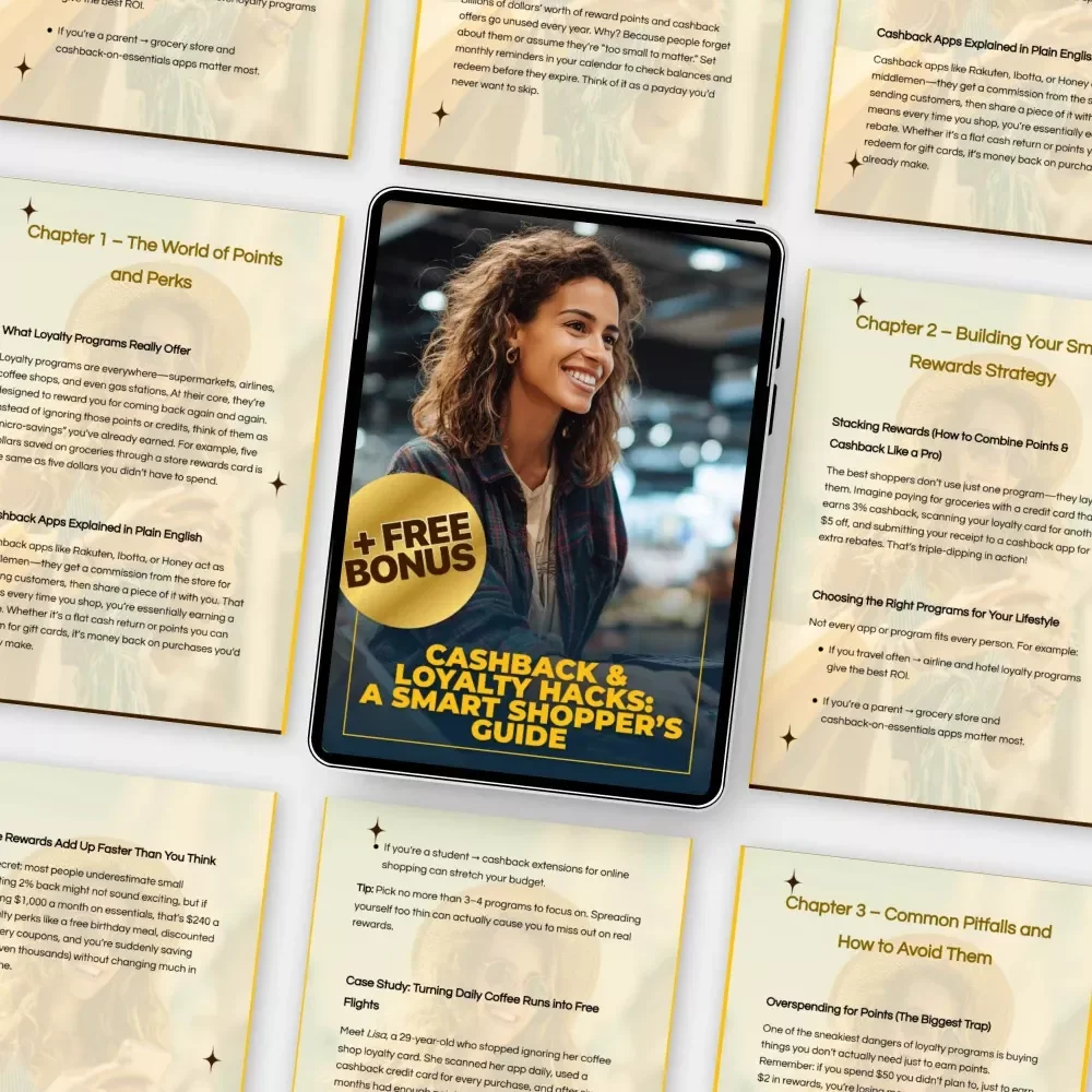 Cashback & Loyalty Hacks: A Smart Shopper’s Guide – Digital Download for Smart Saving, Loyalty Program Tips, How to Use Loyalty Programs & Cashback Apps Effectively, Rewards Strategy Guide