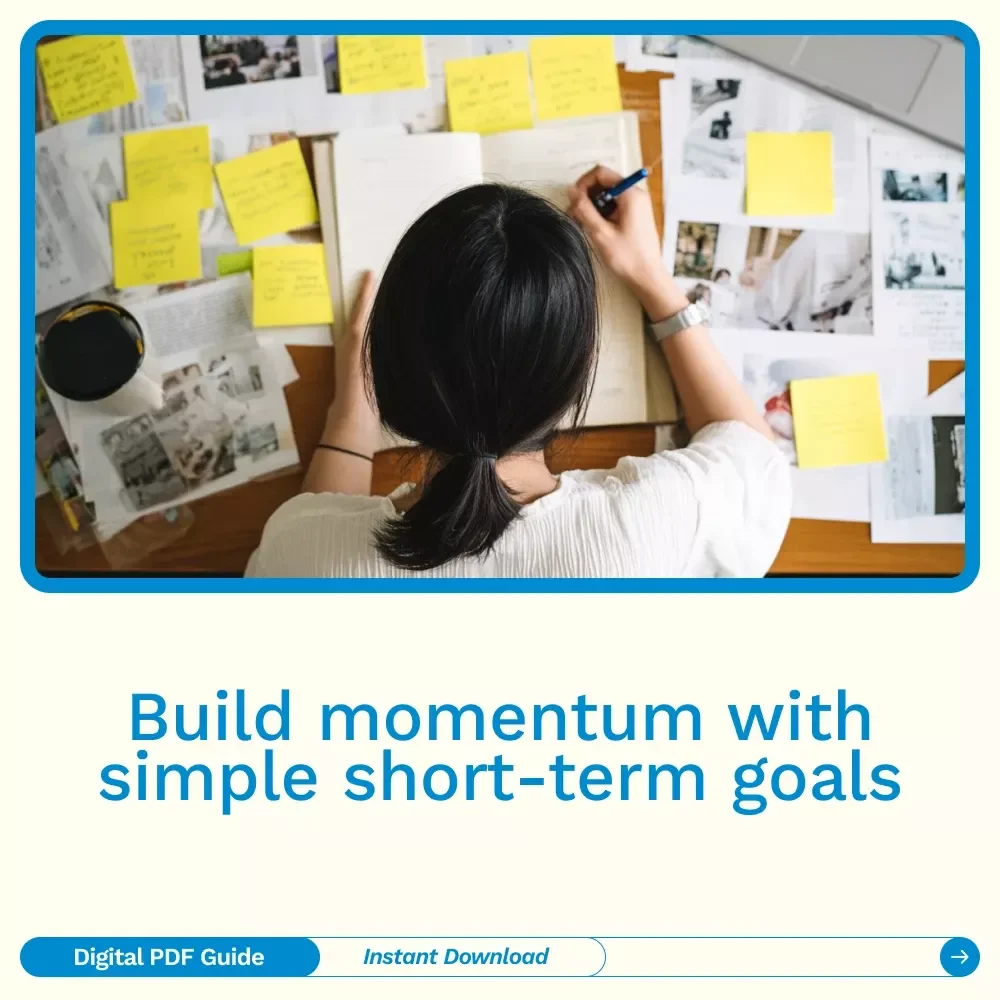 Small Wins, Big Impact: A Simple Guide to Short-Term Goals – Practical Examples of Short Term Goals, Goal-Setting Guide, Productivity & Motivation Digital Download