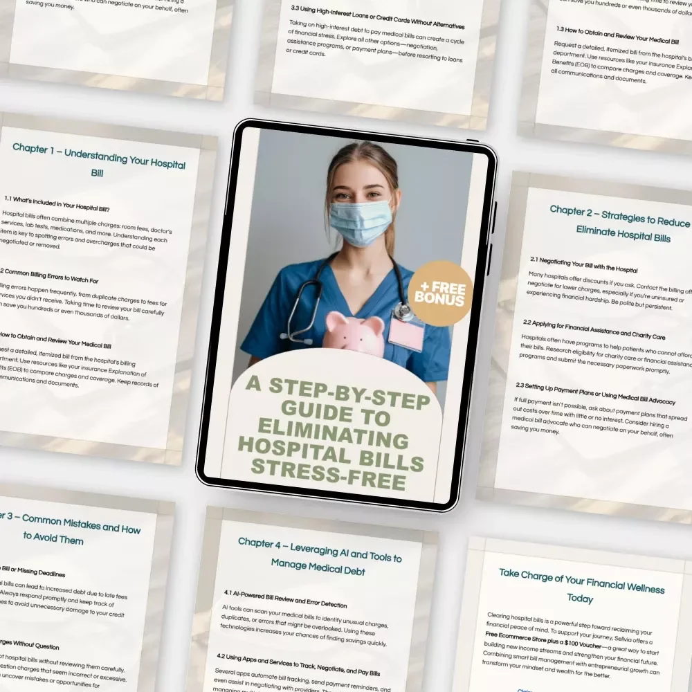A Step-by-Step Guide to Eliminating Hospital Bills Stress-Free | Digital Guide for How to Get Rid of Hospital Bills | Hospital Bill Negotiation & Savings Printable