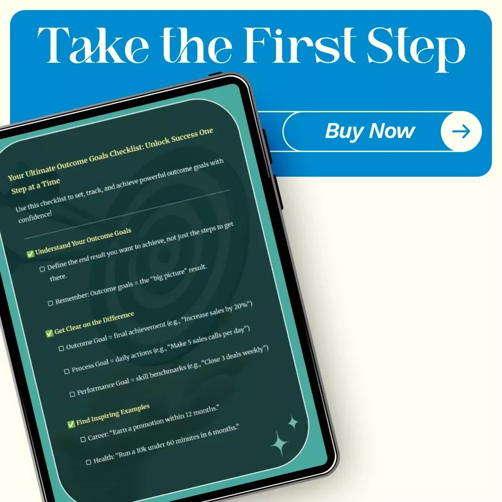 Your Ultimate Outcome Goals Checklist: Unlock Success One Step at a Time | Printable Goal-Setting Template for Clarity, Motivation & Growth | outcome goal examples Guide