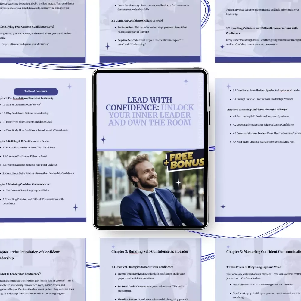 Lead with Confidence: Unlock Your Inner Leader and Own the Room | Leadership Confidence Guide On How To Improve Self Confidence In Leadership