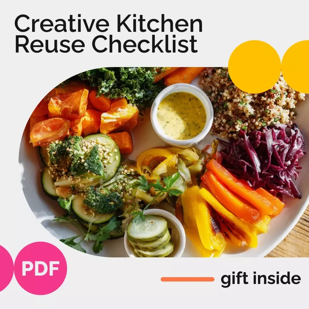Leftovers to Gold: Creative Kitchen Reuse Checklist - Digital Download for Waste-Free Cooking