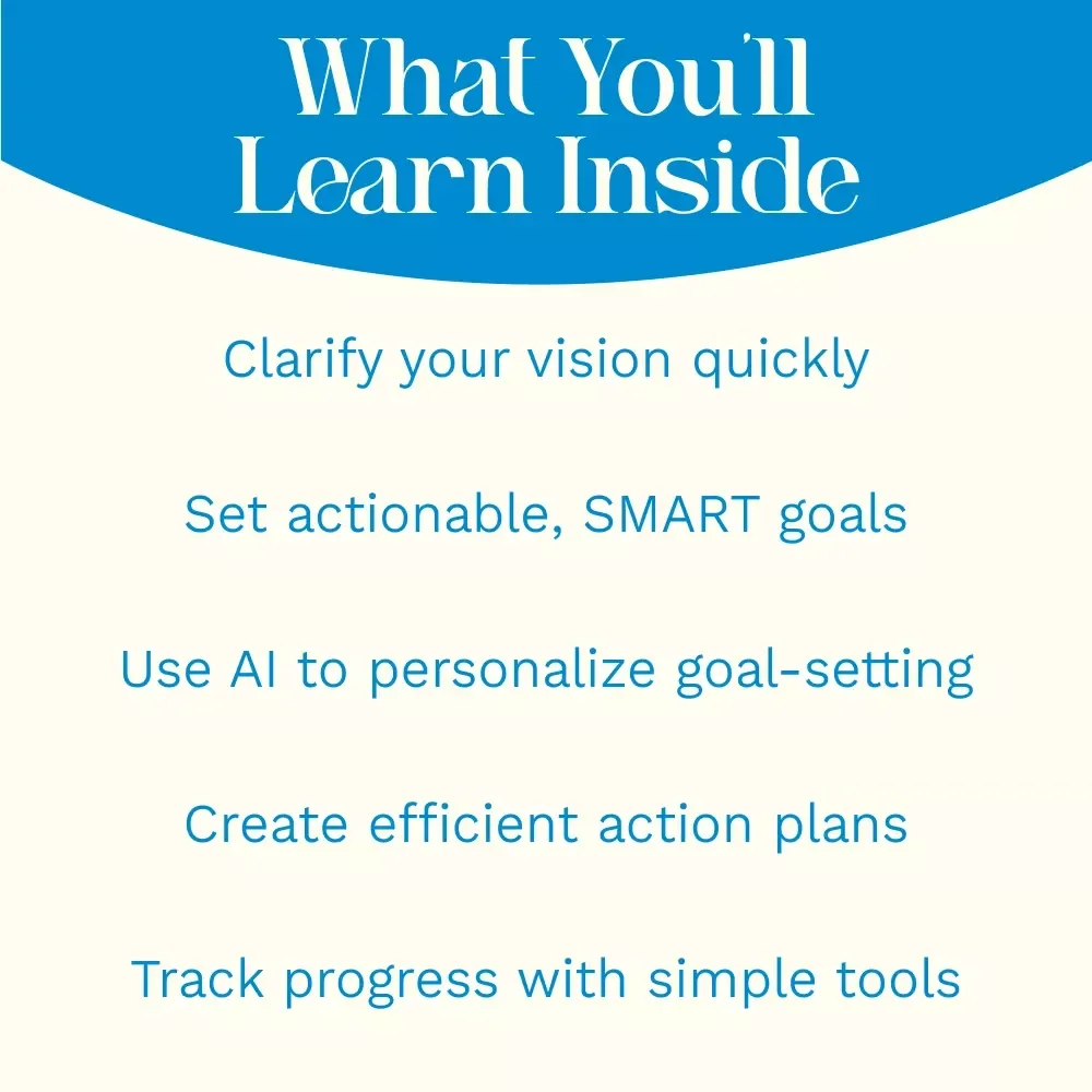 Goal Setup in 10 Minutes: Fast-Track Plan to Success - Digital Download eBook, Guide, and Checklist