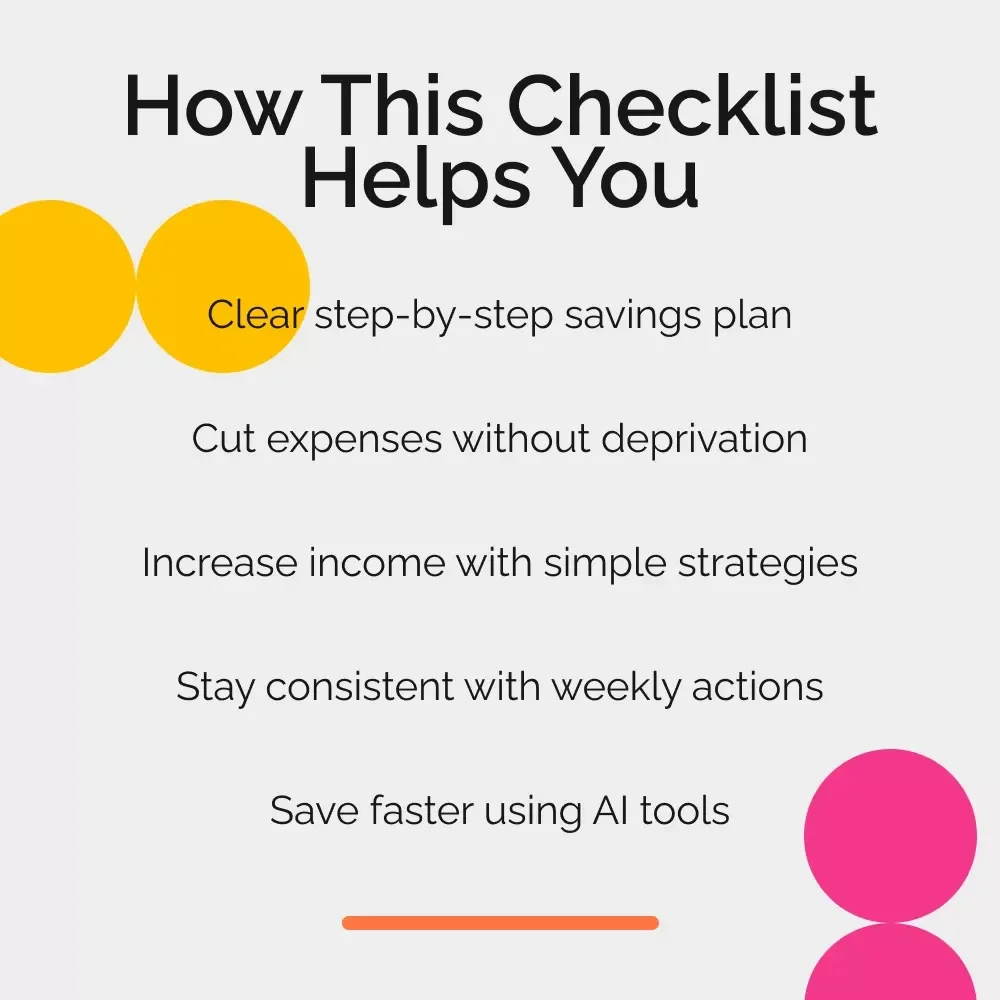 The $2K-a-Month Savings Checklist | How to Save 2000 a Month with a Simple Step-by-Step Money Plan | Digital Checklist Download