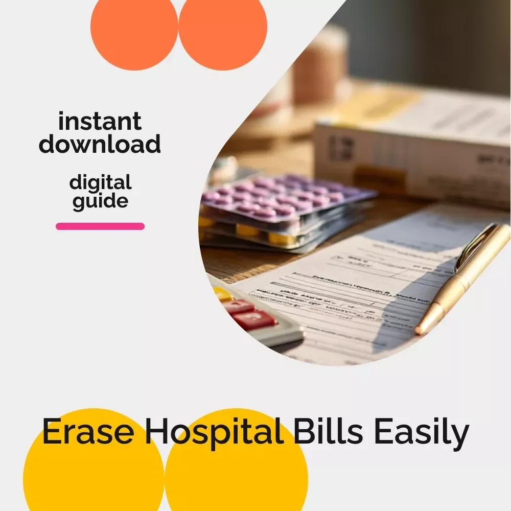 A Step-by-Step Guide to Eliminating Hospital Bills Stress-Free | Digital Guide for How to Get Rid of Hospital Bills | Hospital Bill Negotiation & Savings Printable