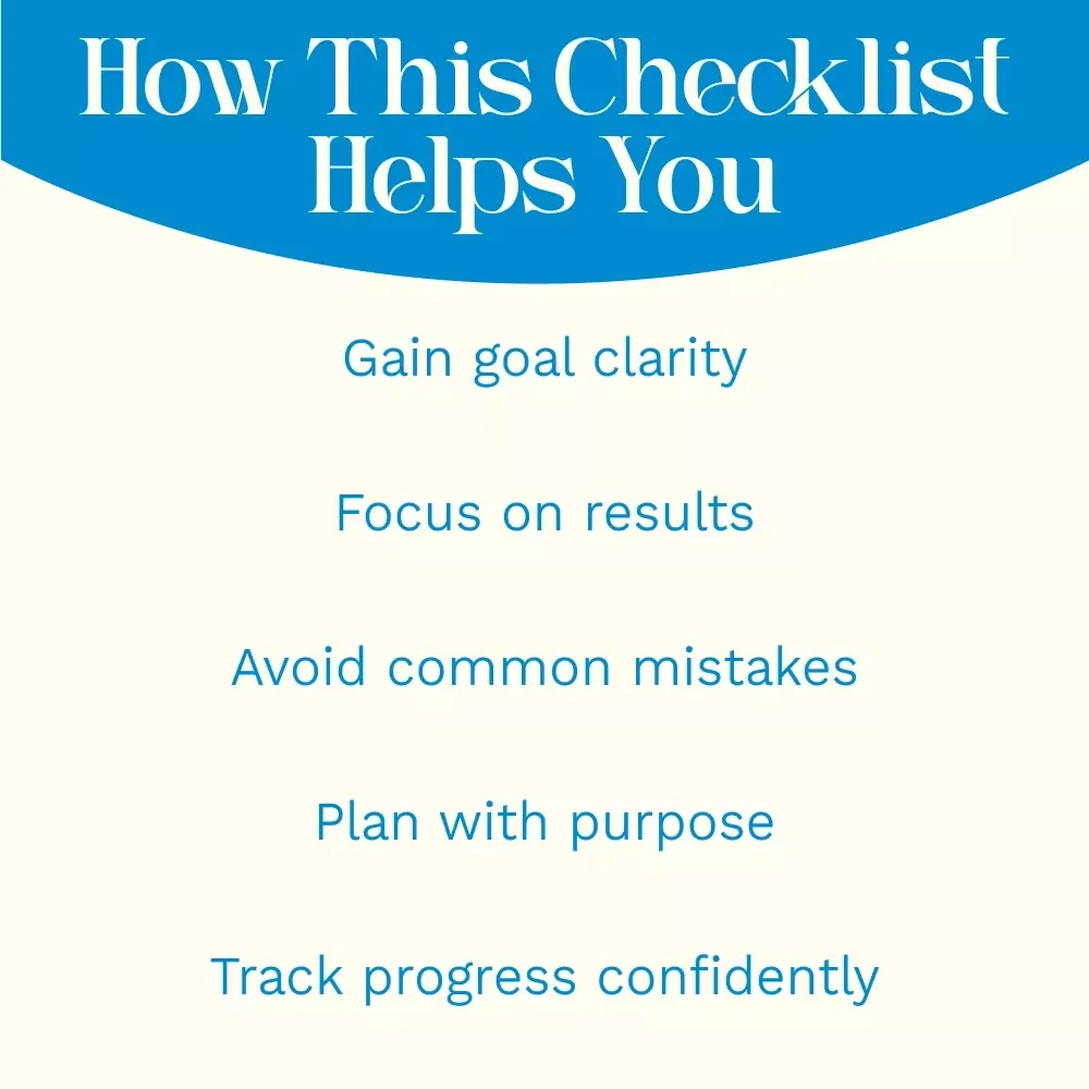 Your Ultimate Outcome Goals Checklist: Unlock Success One Step at a Time | Printable Goal-Setting Template for Clarity, Motivation & Growth | outcome goal examples Guide