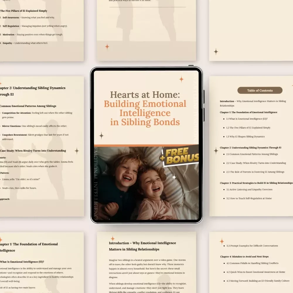 Hearts at Home: Building Emotional Intelligence in Sibling Bonds – A Practical Guide to Strengthening Sibling Relationships