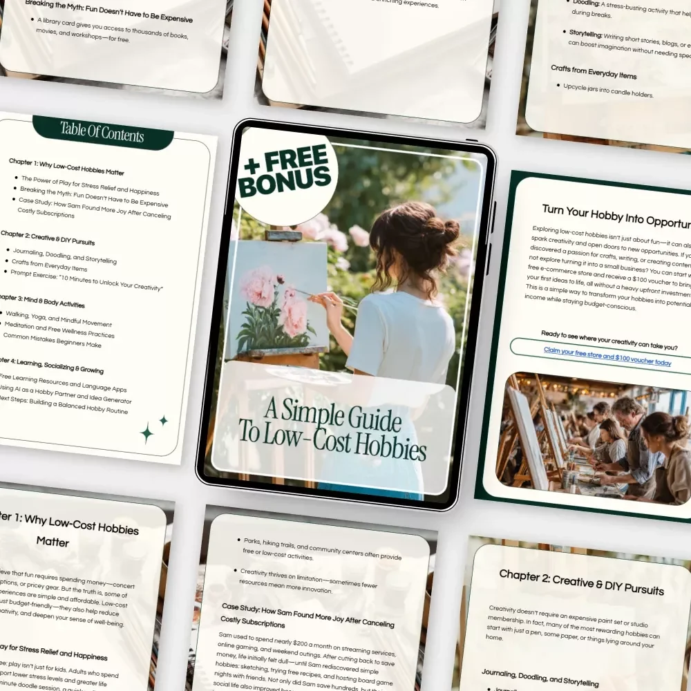 A Simple Guide to Low-Cost Hobbies: Fun, Creative, and Affordable Pastimes for Stress Relief