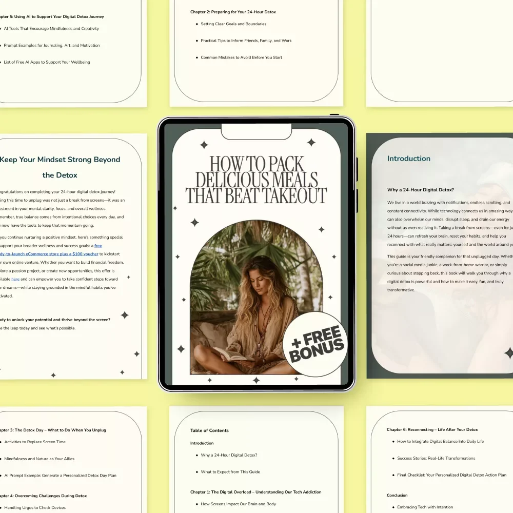 Unplugged: Your 24-Hour Digital Detox Guide to Recharge & Reconnect | Mindfulness Ebook for Screen Break & Balance | Digital Download