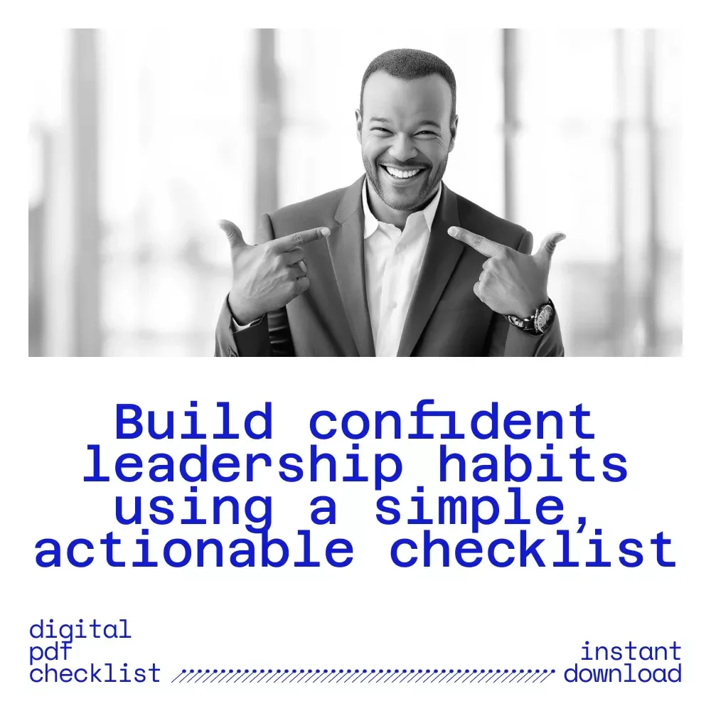 Confidence Commandments: Your Ultimate Leadership Boost Checklist | How to Improve Self Confidence in Leadership | Digital Download for Modern Leaders