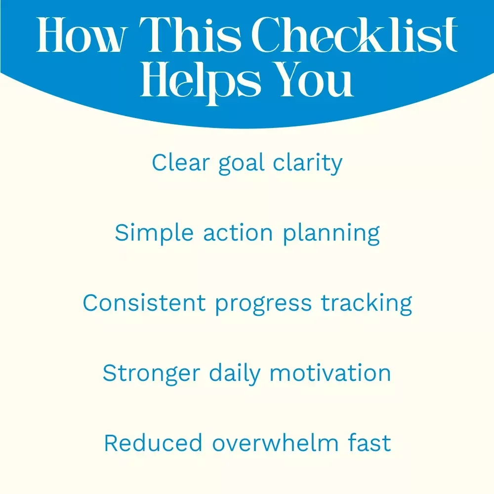 Your Ultimate Long-Term Goals Checklist: Turn Vision Into Victory | Printable Planner, Goal Setting Tool, long term goals examples