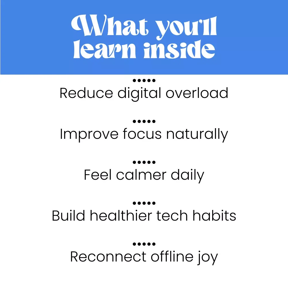 Unplugged: Your 24-Hour Digital Detox Guide to Recharge & Reconnect | Mindfulness Ebook for Screen Break & Balance | Digital Download
