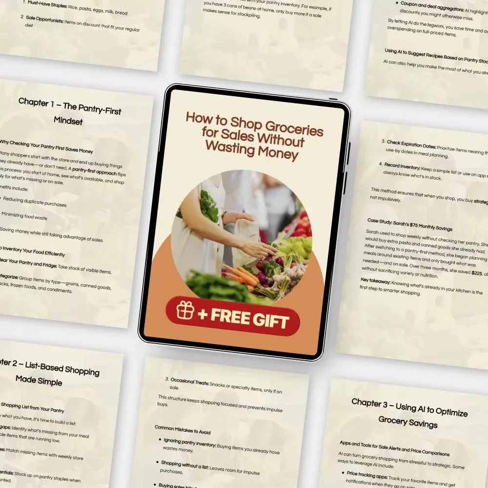 How to Shop Groceries for Sales Without Wasting Money – Pantry First, List Based Guide to Smarter Grocery Shopping & AI Savings Strategies