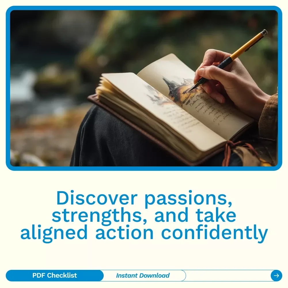 Your Spark & Strength Discovery Checklist: Uncover Passions, Harness Strengths, and Take Action – Printable Self-Discovery Tool for How to Uncover Your Passions and Strengths