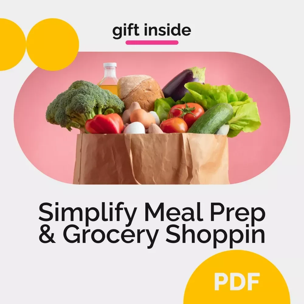 Simplify Meal Prep & Grocery Shopping Checklist – Printable Guide on how to simplify meal prep and grocery shopping | Weekly Planning & Smart Shopping Digital Download