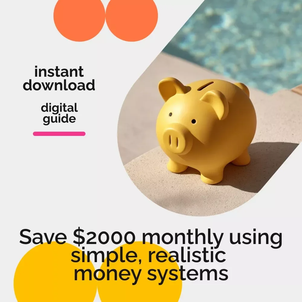Saving $2000 Every Month Without Feeling Broke – Ebook Guide on How to Save 2000 a Month, Smart Budgeting, Income Boosts & AI Money Prompts