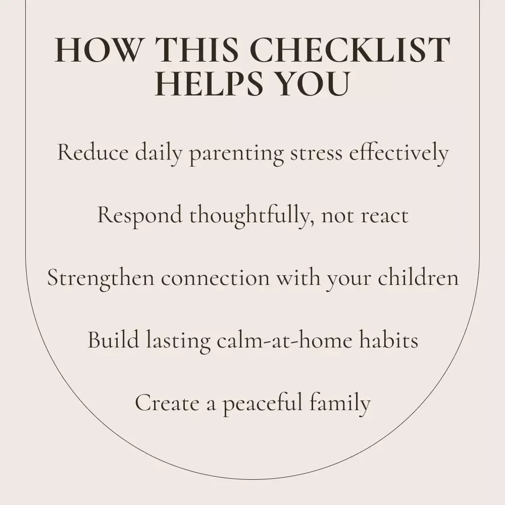 The Calm Parent’s Power Checklist: 10 Steps to Emotional Mastery at Home – Digital Guide for Emotional Regulation for Healthy Parenting