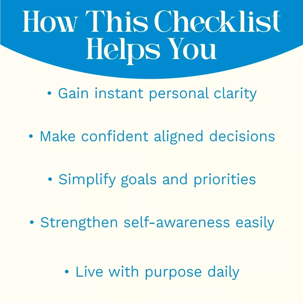 Your Core Values Discovery Checklist: Navigate Life Like a Pro | Step-by-Step Guide to Identifying Your Core Values for Personal Growth & Clarity