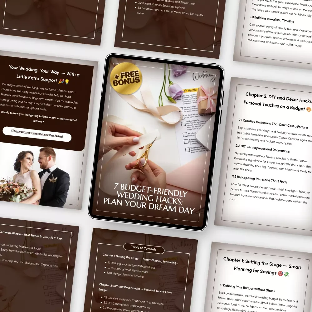 7 Budget-Friendly Wedding Hacks: Plan Your Dream Day | Smart DIY Wedding Planning Guide | Save Money Without Sacrificing Style