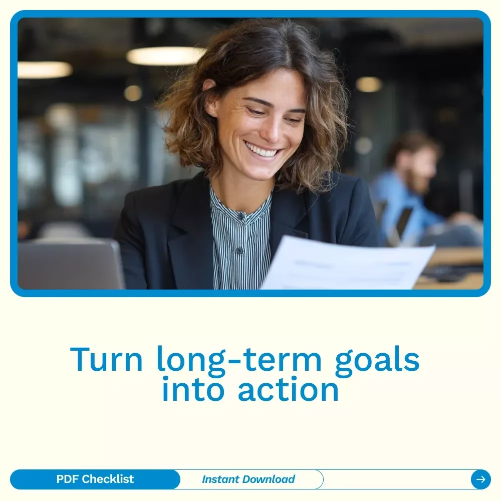 Your Ultimate Long-Term Goals Checklist: Turn Vision Into Victory | Printable Planner, Goal Setting Tool, long term goals examples