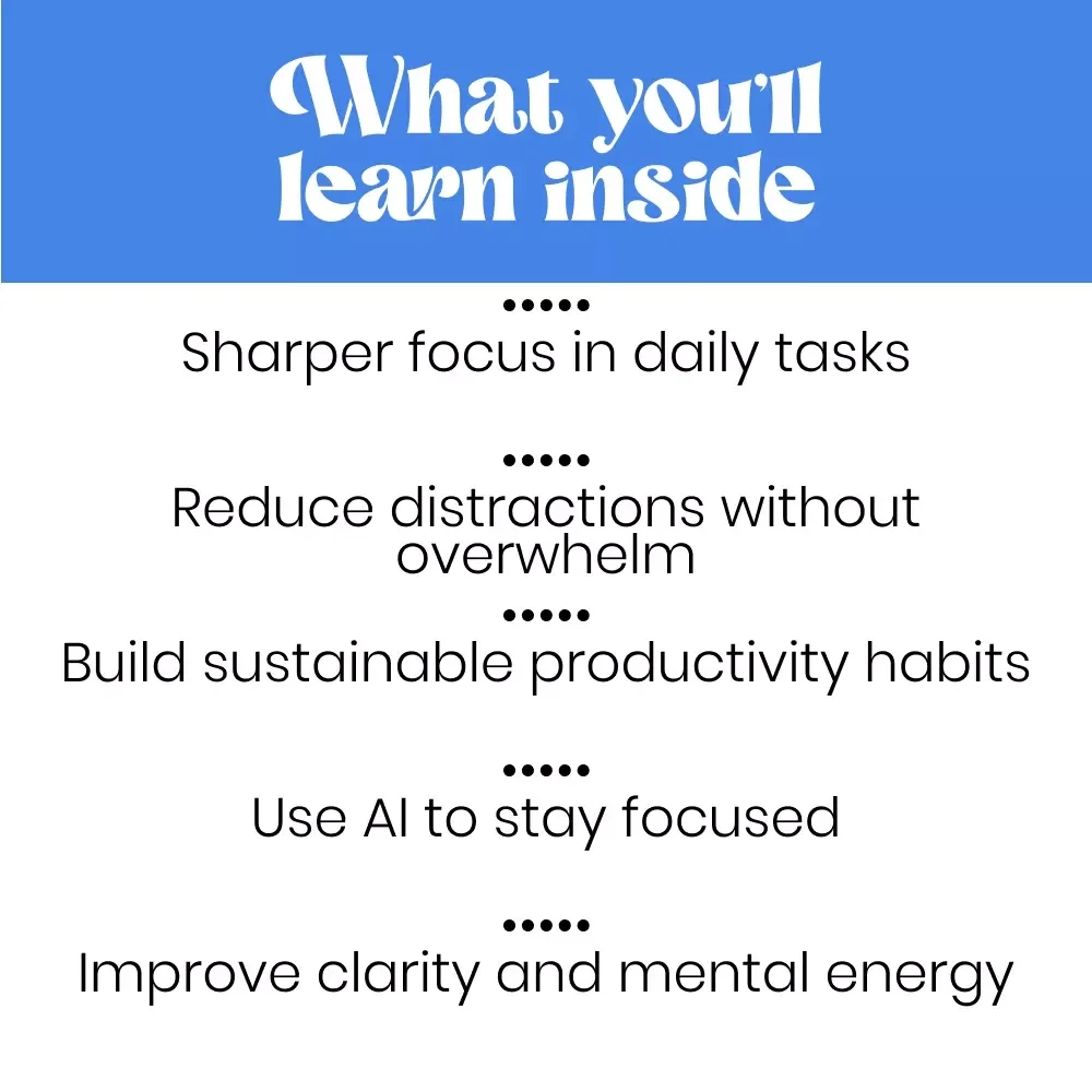 Focus Forward: Master Your Mental Spotlight | How to Improve Mental Focus Guide | Productivity, Mindfulness & AI Focus Tools