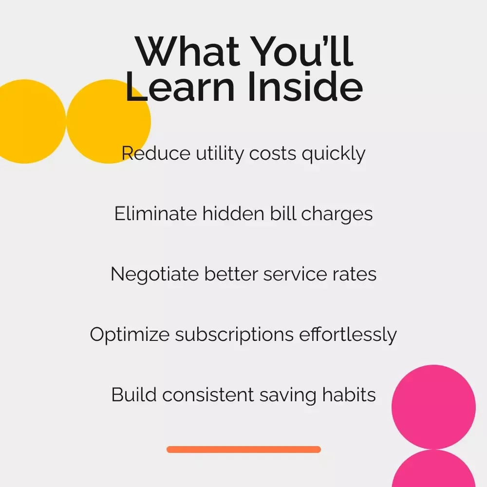 Slash Your Bills: Smart Ways to Save Every Month – The Best Way to Save Money on Bills | Budgeting & Expense-Cutting eBook Digital Download