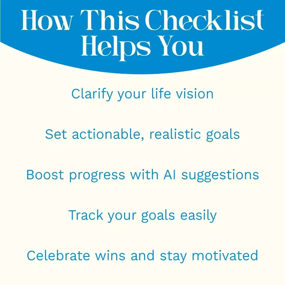 10-Minute Goal Setup Checklist | Quick Guide to Achieving Your Life Goals
