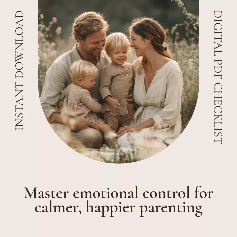 The Calm Parent’s Power Checklist: 10 Steps to Emotional Mastery at Home – Digital Guide for Emotional Regulation for Healthy Parenting