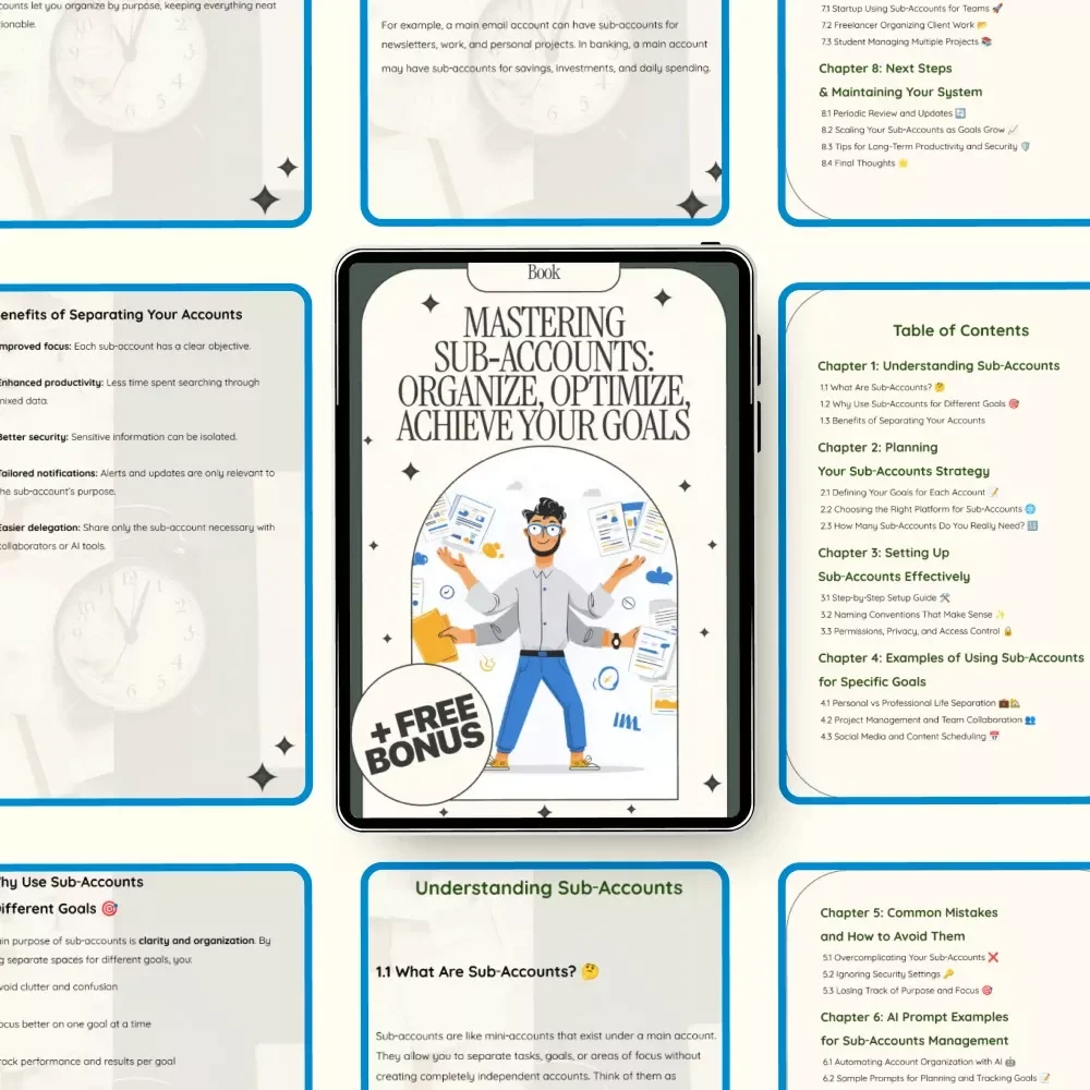 Mastering Sub‑Accounts: Organize, Optimize, Achieve Your Goals | Ultimate Guide & Checklist