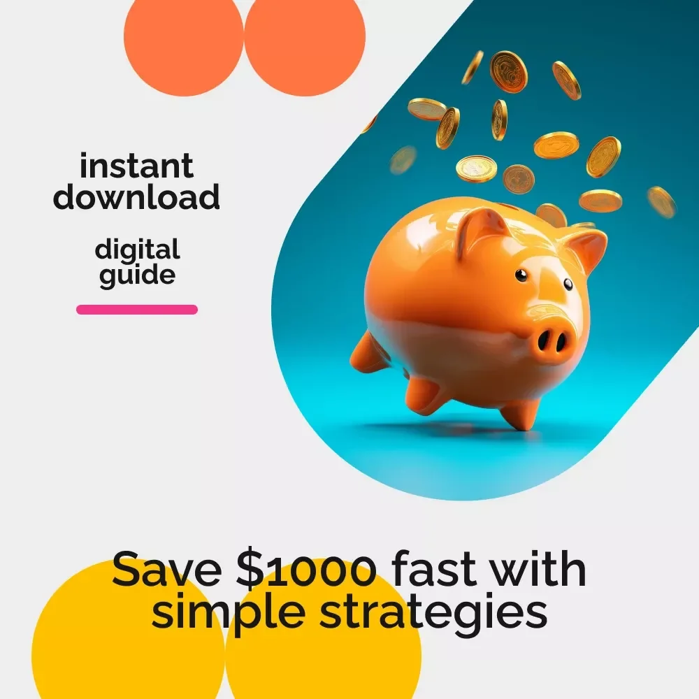 The $1000 Savings Challenge | Printable Savings Checklist | Smart Budgeting & How to Save 1000 a Month
