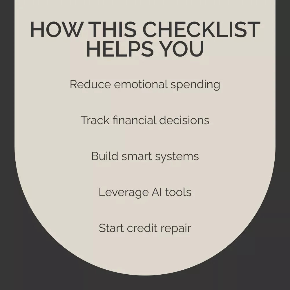 Mind Over Money: Behavioral Finance Checklist – Step-by-Step Guide on How to Start a Credit Repair Business, Master Financial Decisions, Reduce Biases, and Build Smart Money Habits