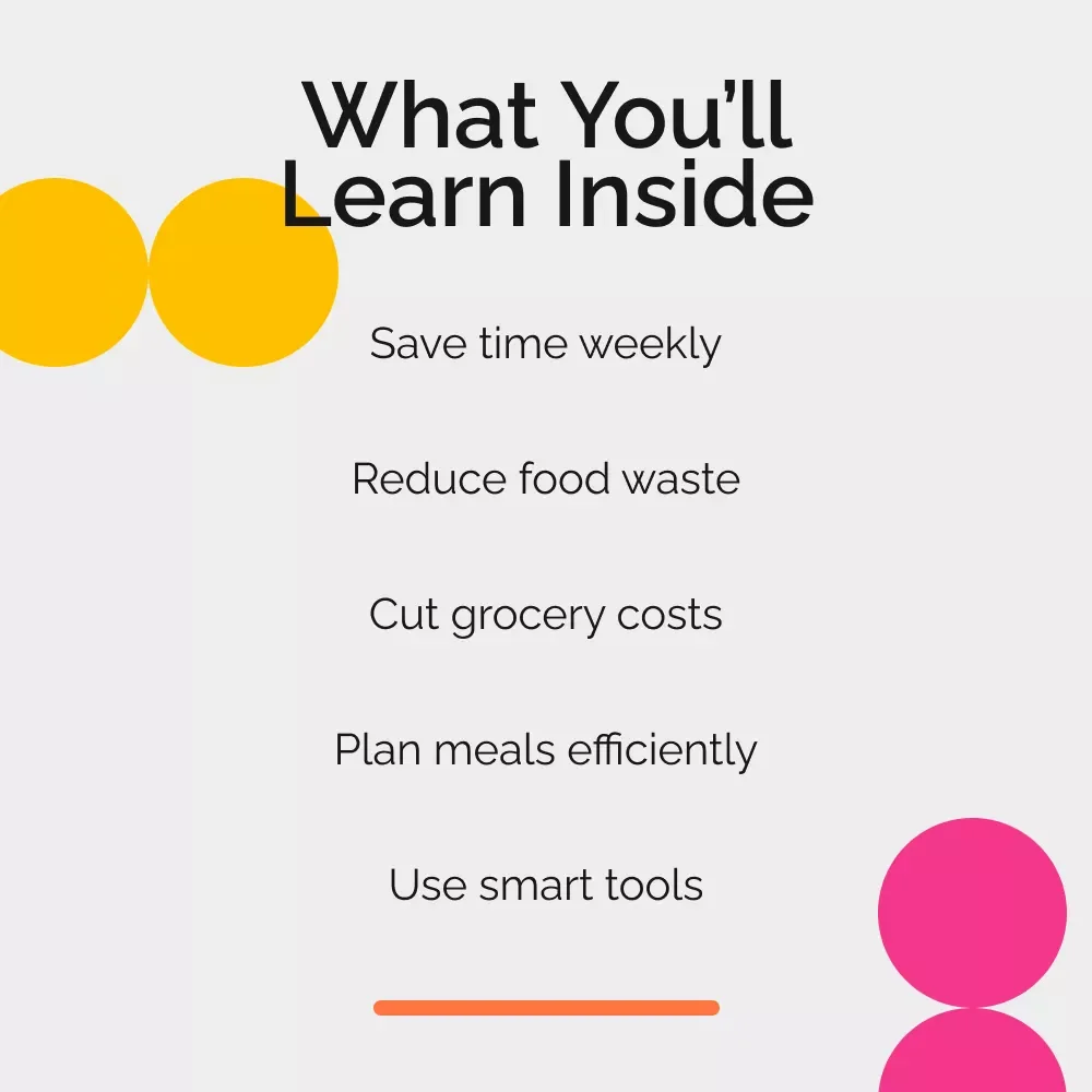 Smart Meal Planning and Grocery Shopping – Your Step-by-Step Guide to Meal Planning for Minimalist Grocery Shopping, Simplify Meals, Reduce Waste, and Save Time and Money