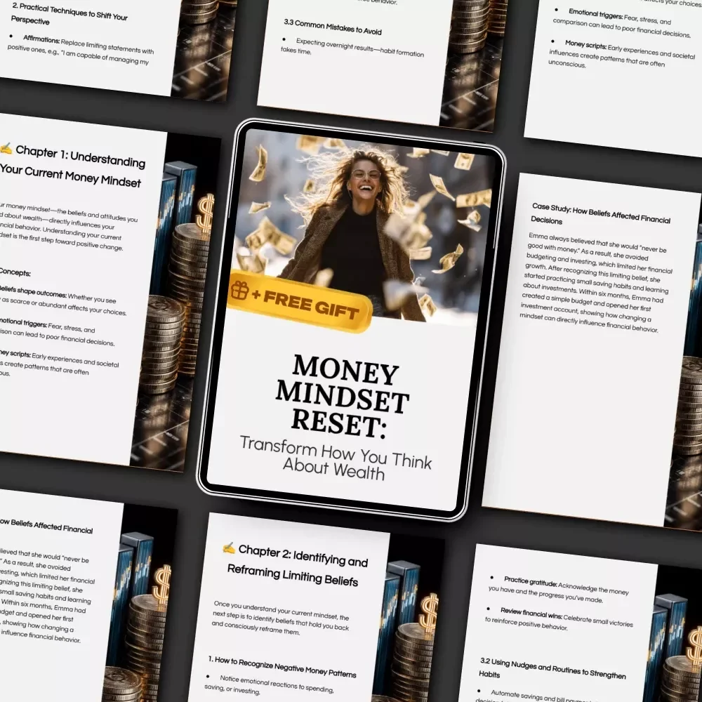 Money Mindset Reset: Transform How You Think About Wealth | Financial Wellness Guide | Change Your Money Mindset | Digital Download