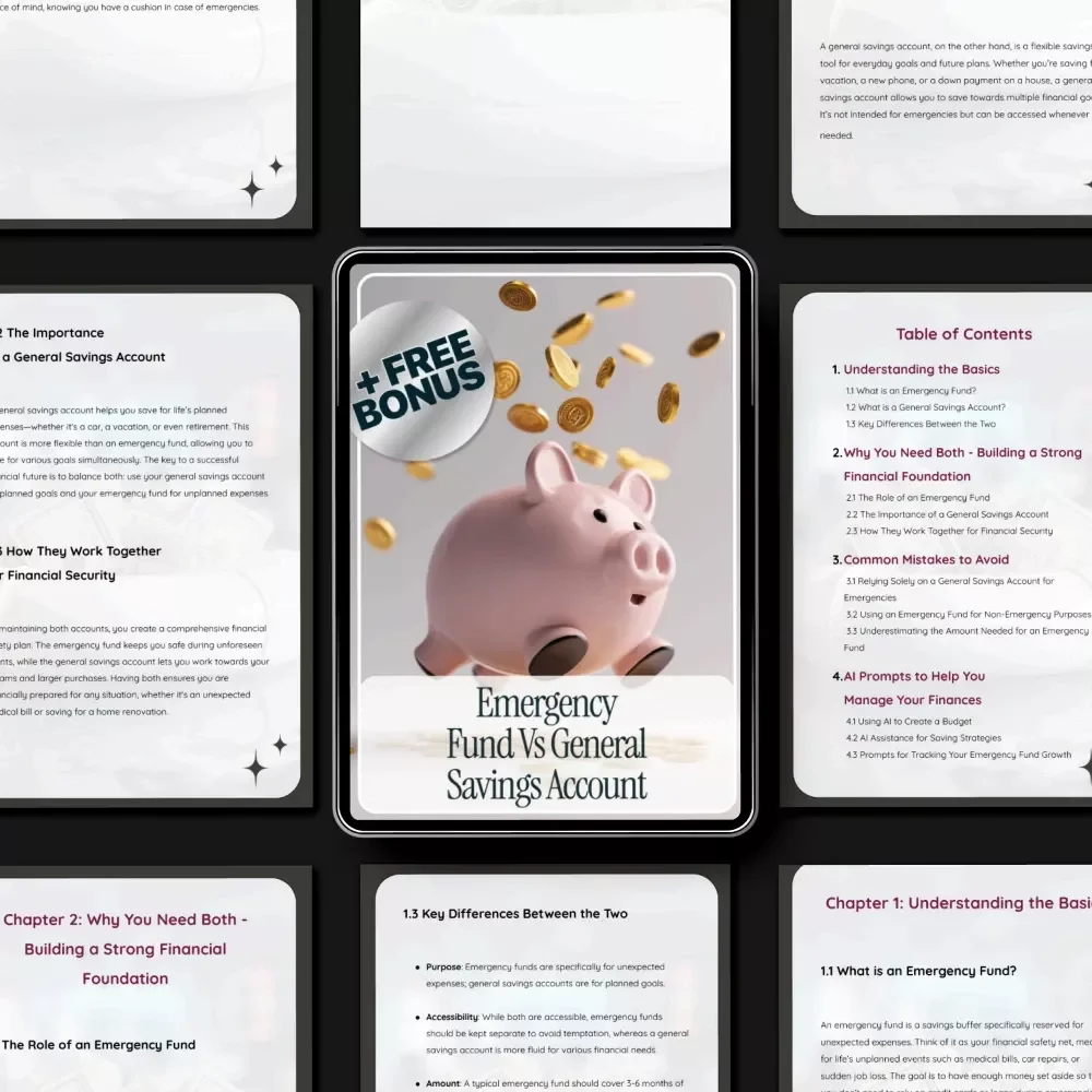 Emergency Fund vs General Savings Account: A Complete Guide to Building Financial Security | eBook Download