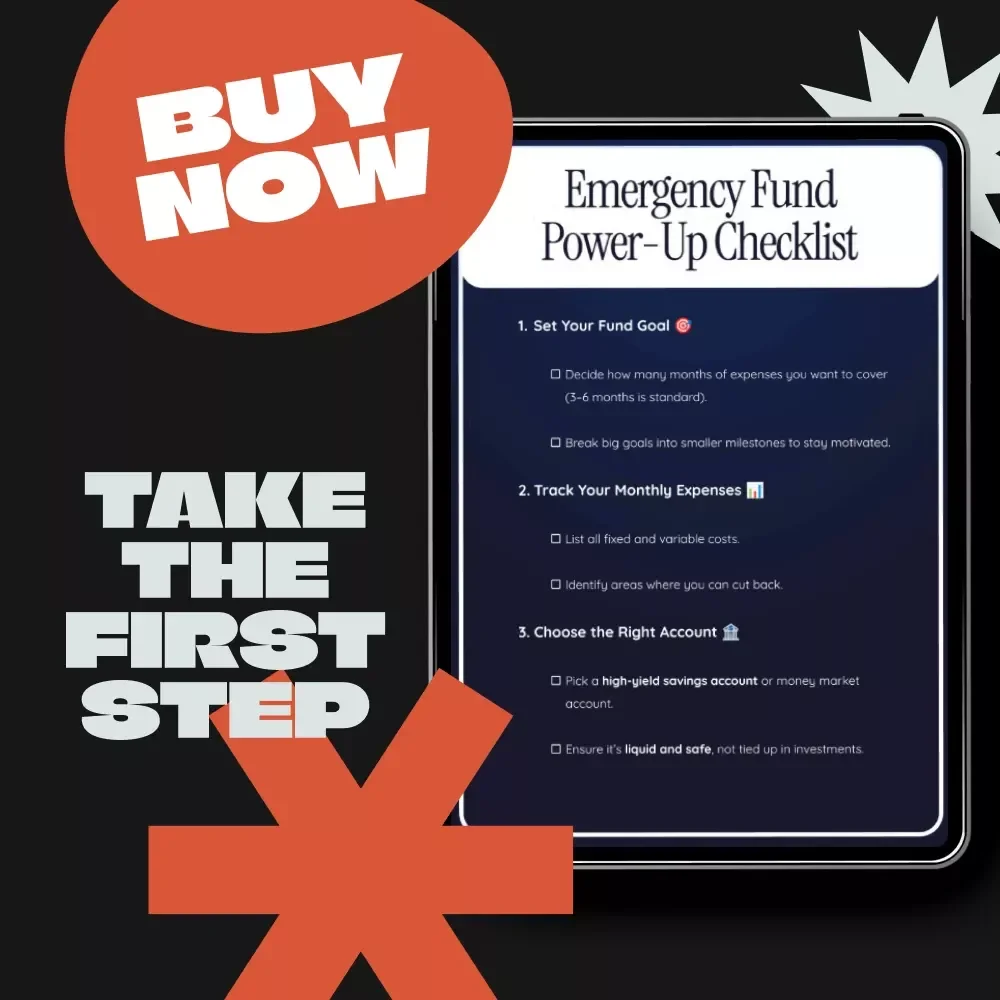 Emergency Fund Power-Up Checklist – Simple Guide to Financial Security | Digital Download