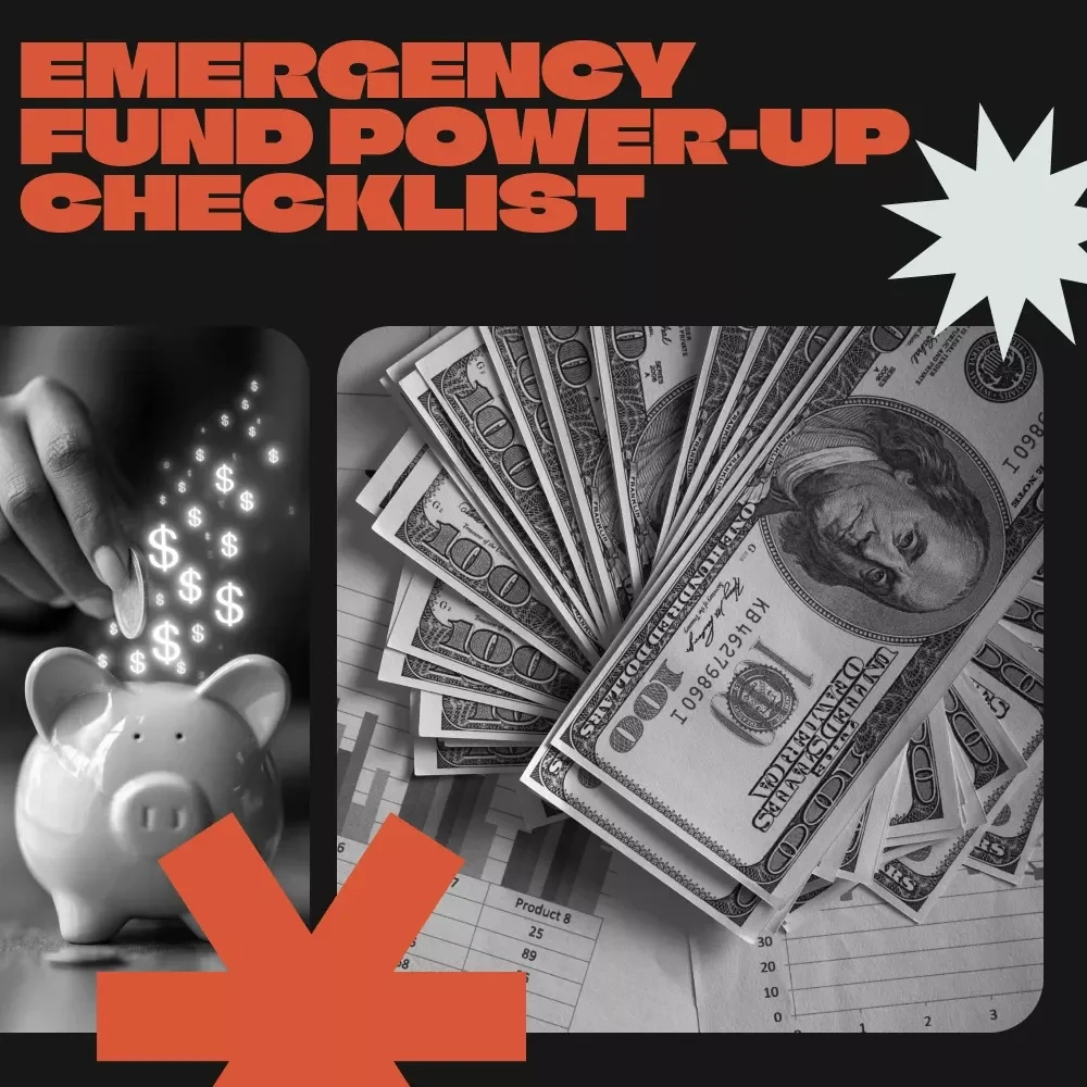 Emergency Fund Power-Up Checklist – Simple Guide to Financial Security | Digital Download