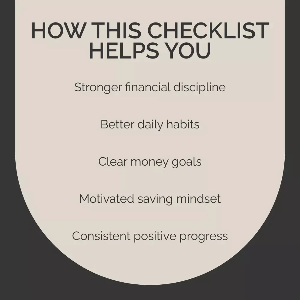 Money Mindset Motivation Checklist | Printable Financial Motivation | mindset money motivation quotes | Daily Wealth Habits Tracker | Digital Download