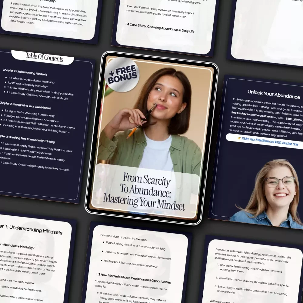 From Scarcity to Abundance: Mastering Your Mindset eBook - Unlock Abundance Mentality vs Scarcity Thinking