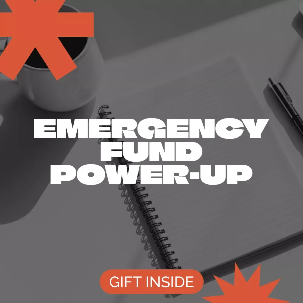 Easy Checklist to Emergency Fund Power-Up | Simple Step-by-Step Guide for How to Build Emergency Fund, Budgeting & Savings Planner, Instant Digital Download