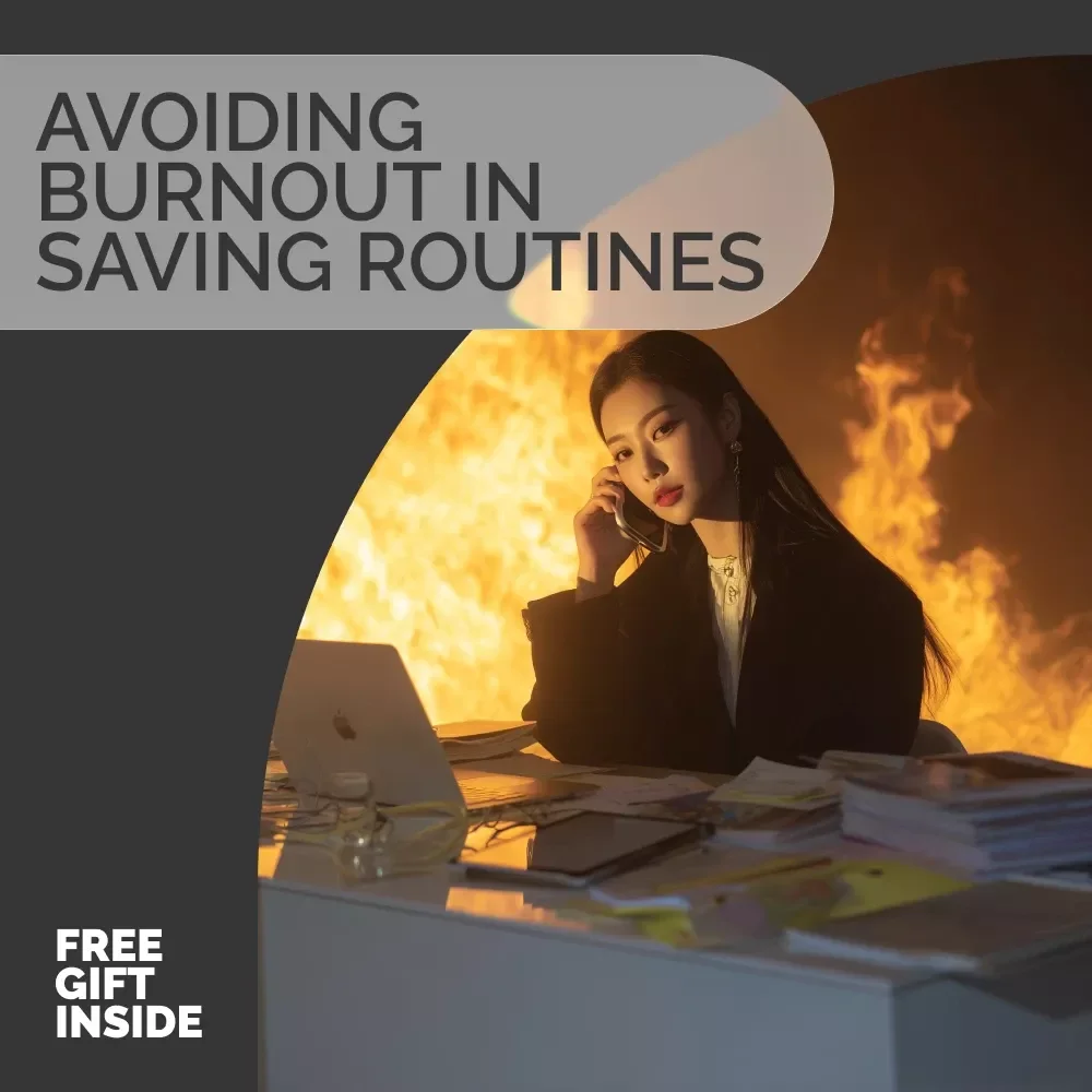 Friendly Guide to Avoiding Burnout in Saving Routine | Digital Download | Money Mindset Support | Budgeting Help | avoiding burnout in saving routines