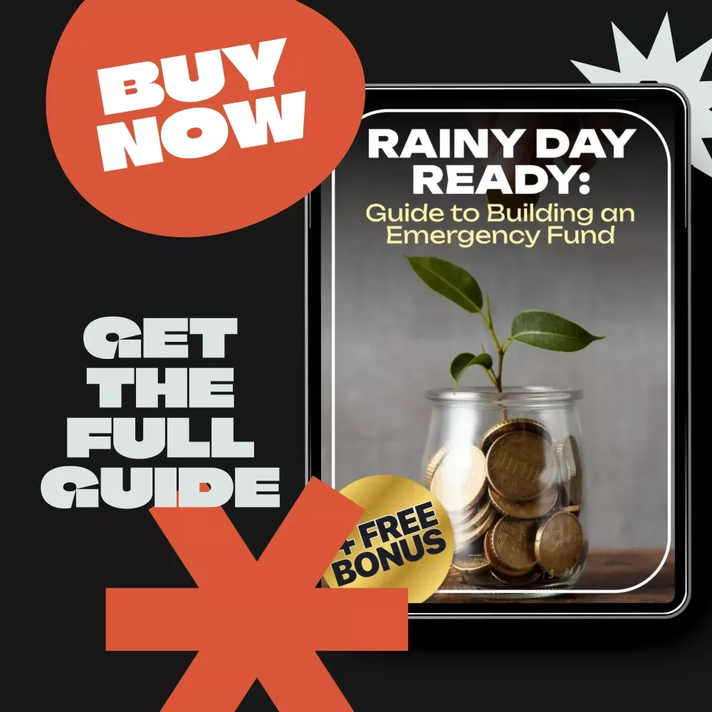 Rainy Day Ready: Guide to Building an Emergency Fund | Step-by-Step Ebook on how to build emergency fund | Financial Security & Peace of Mind Digital Download