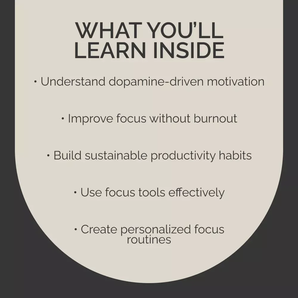 Dopamine Drive: Unlocking the Brain’s Focus Fuel – Science-Backed Focus Guide on How to Use Focus Timers and Trackers Effectively for Productivity & Motivation