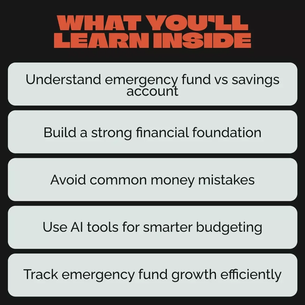Emergency Fund vs General Savings Account: A Complete Guide to Building Financial Security | eBook Download