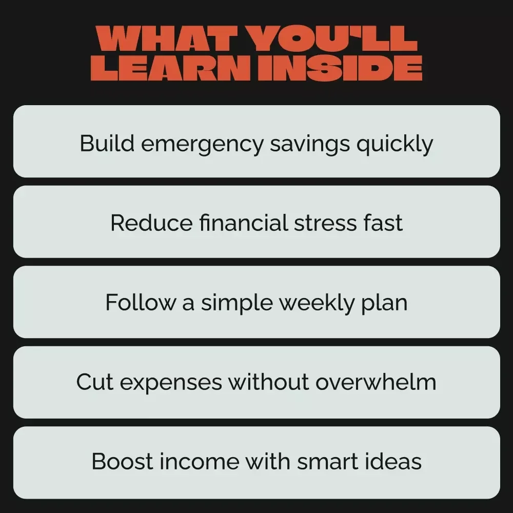 Emergency Fund Starter Kit: How to Reach $1K in 30 Days | Emergency Fund Starter Kit: Reach $1K in 30 days | Digital Budgeting Ebook & 30-Day Savings Plan